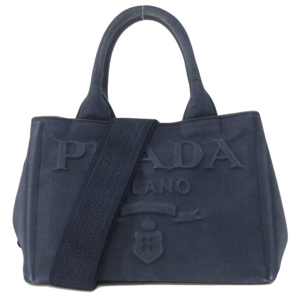 PRADA 1BG439 Canapa Handbag Canvas Women's - Picture 11 of 11